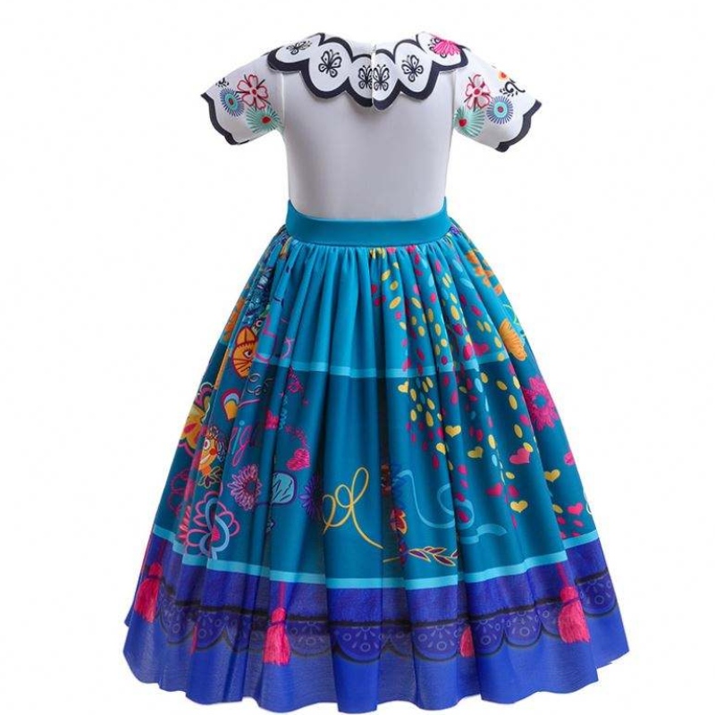 Nouvelle arrivée pour enfants magnifique Carnaval Halloween Princess Robe Encanto Mirabel Isabella robe