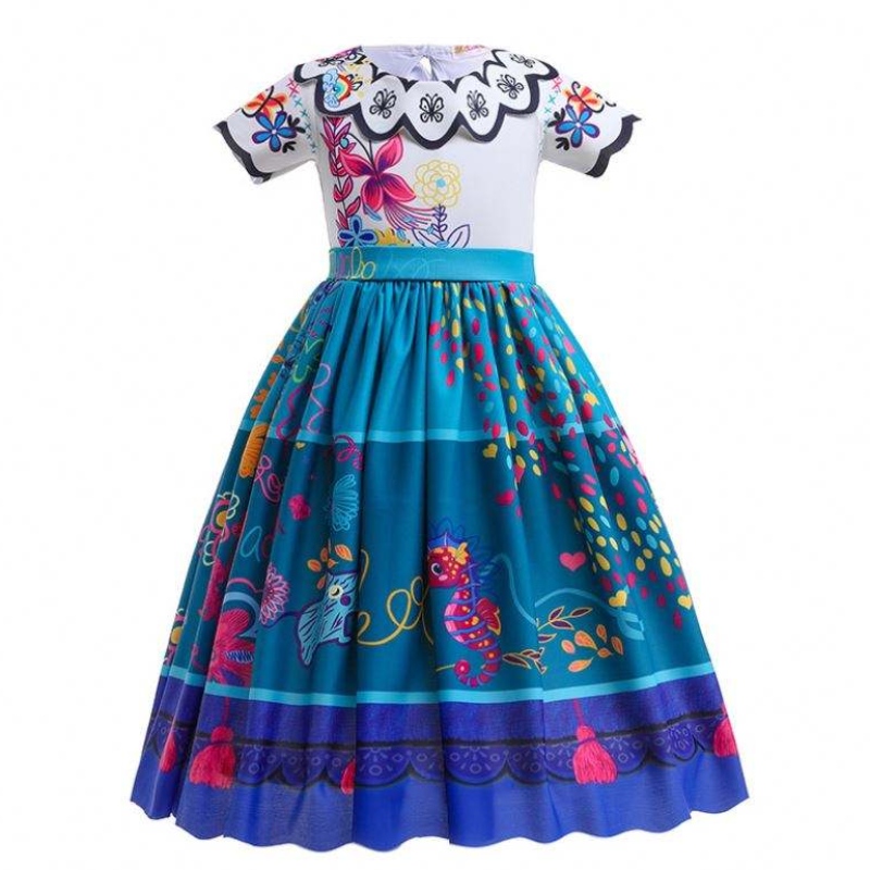 Nouvelle arrivée pour enfants magnifique Carnaval Halloween Princess Robe Encanto Mirabel Isabella robe