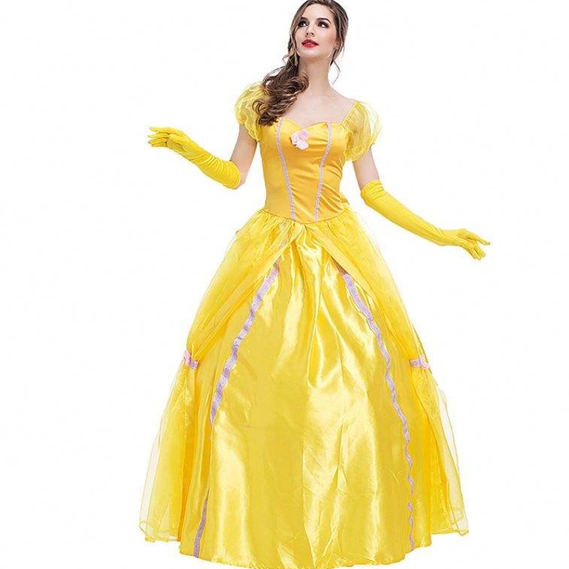 Cosplay Belle Princess Dress Dame Robes For Beauty and the Beast Women Party Clothing Costumes