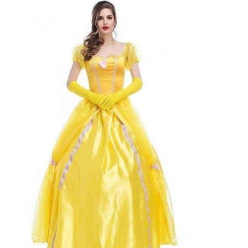 Cosplay Belle Princess Dress Dame Robes For Beauty and the Beast Women Party Clothing Costumes