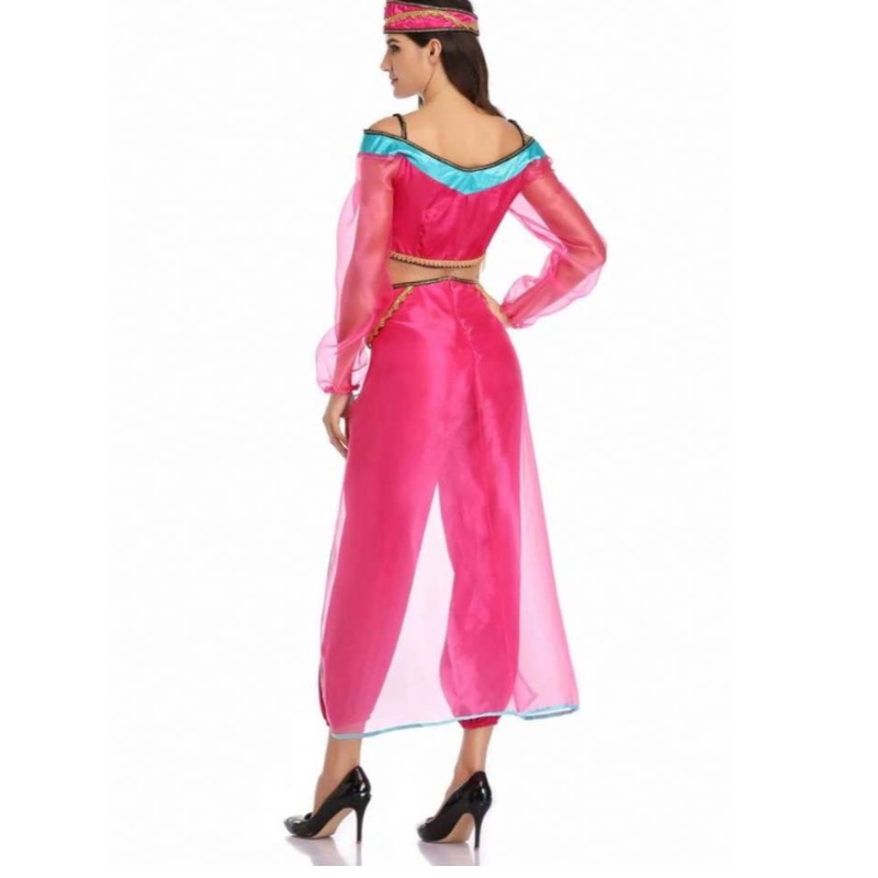 Femmes sexy en gros à manches longues Costume de jasmin princesse à manches longues Halloween Grec Greek Lady Cosplay Costume