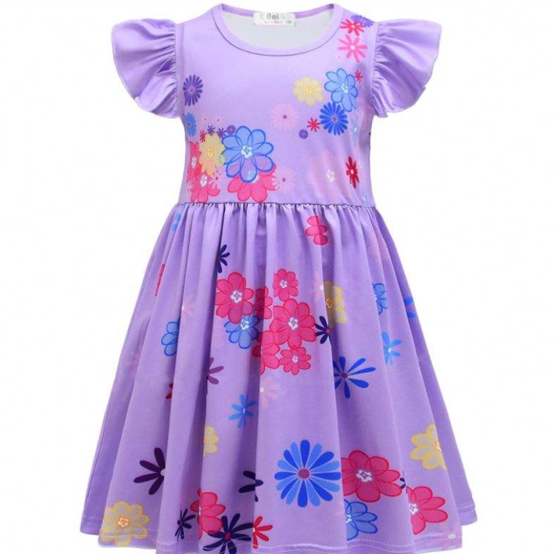 Girls Encanto Charm robe Encanto Disguise Carnival Summer Virgin Children Princess Midi Mirabel Isabela Birthday Party Robe
