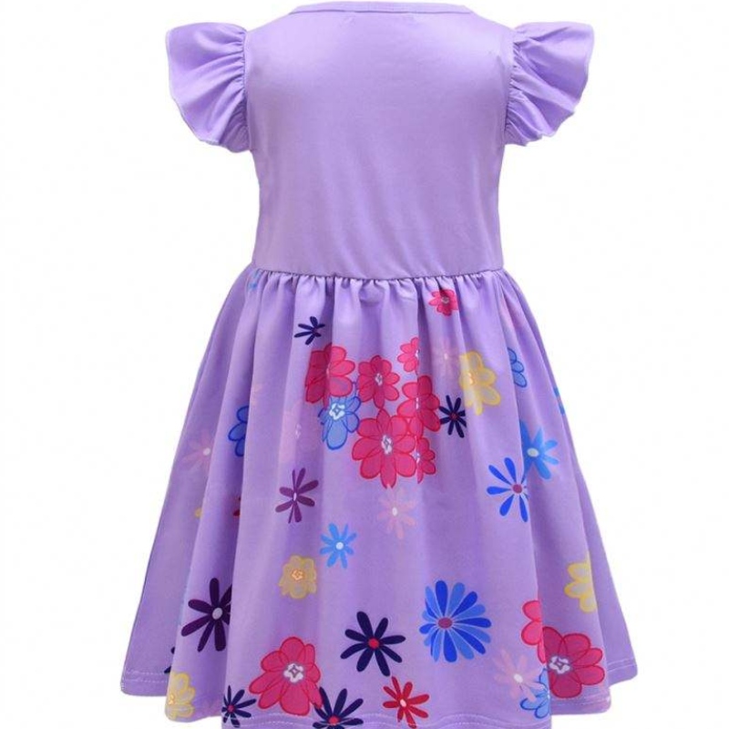 Girls Encanto Charm robe Encanto Disguise Carnival Summer Virgin Children Princess Midi Mirabel Isabela Birthday Party Robe