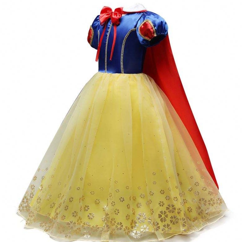 Costume de robe princesse White Snow Cosplay Party Robe Girls Halloween Prom Kids Wear Wear