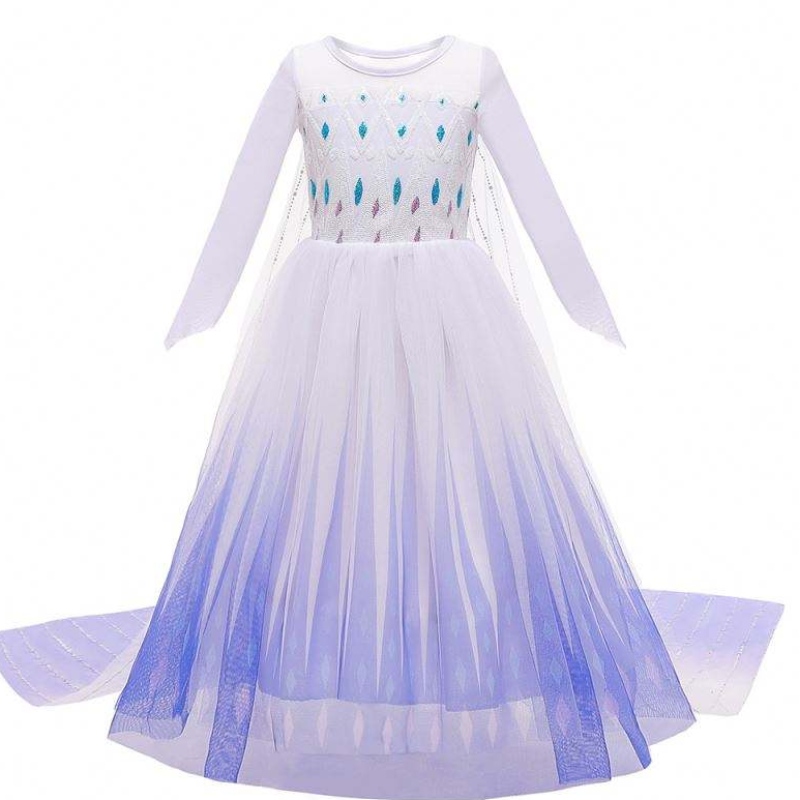 Nouveau style Girls Princesse Elsa Robe robe de bal anniversaire Kid