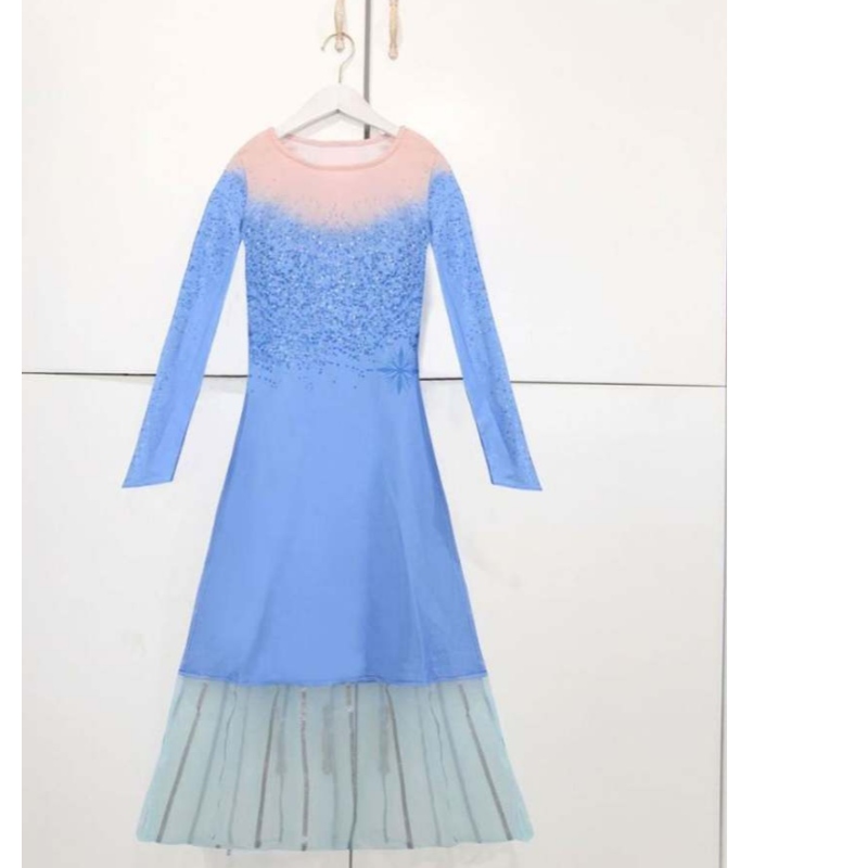 Girls Princess Dress Party Elsa Carnival Frozen 2 Elsa Anna Princess Fancy Doix Kids Costume