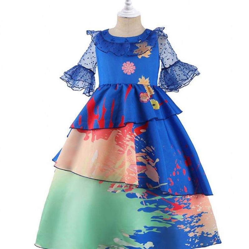 Anime Encanto Cosplay Isabella Purple Dress Girls Costume Costume Enfants Fancy Dishing Carnival Party Kids Cosplay