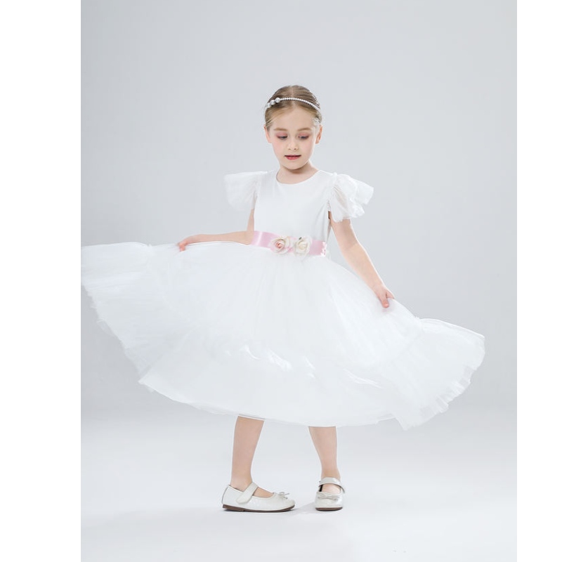 Robe de fille de fleur enfants robes de mariée de demoiselle d'honneur pour enfants