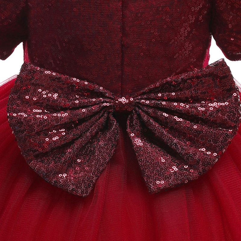 Robe de bébé pour filles 1ère année robe d'anniversaire de fête en bascule