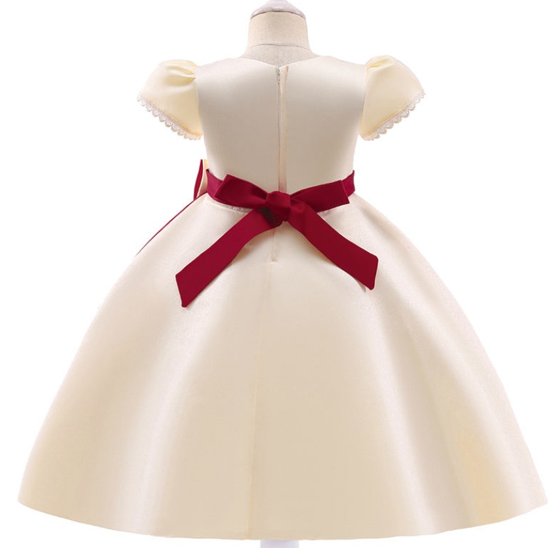 2022 Kids formels Robe de broderie vintage pour filles costumes de bal de bal Robes princesse filles vestido de soirée