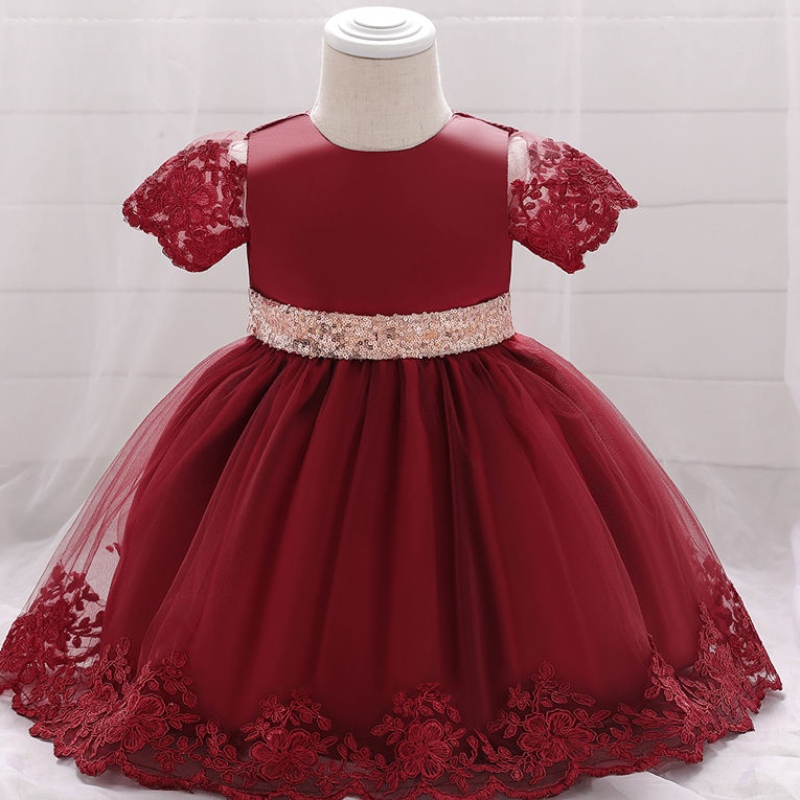 2022 Cérémonie bébé 1ère robe d'anniversaire pour bébé vêtements pour bébés robes de princesse de princesse fête des vêtements 0 1 2 oui