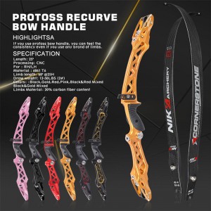 Elongarrow 68 pouces rh/lh Recurve Bow avec des membres de carbone C1