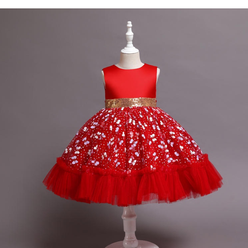 Children Girl Costume Robe princesse robes de mariée pour filles fleurs