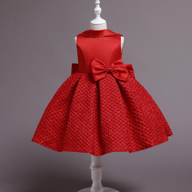 Robe de fille de fleur pour les tenues de fête d'anniversaire pour enfants filles habillent les enfants portent robe remplissage