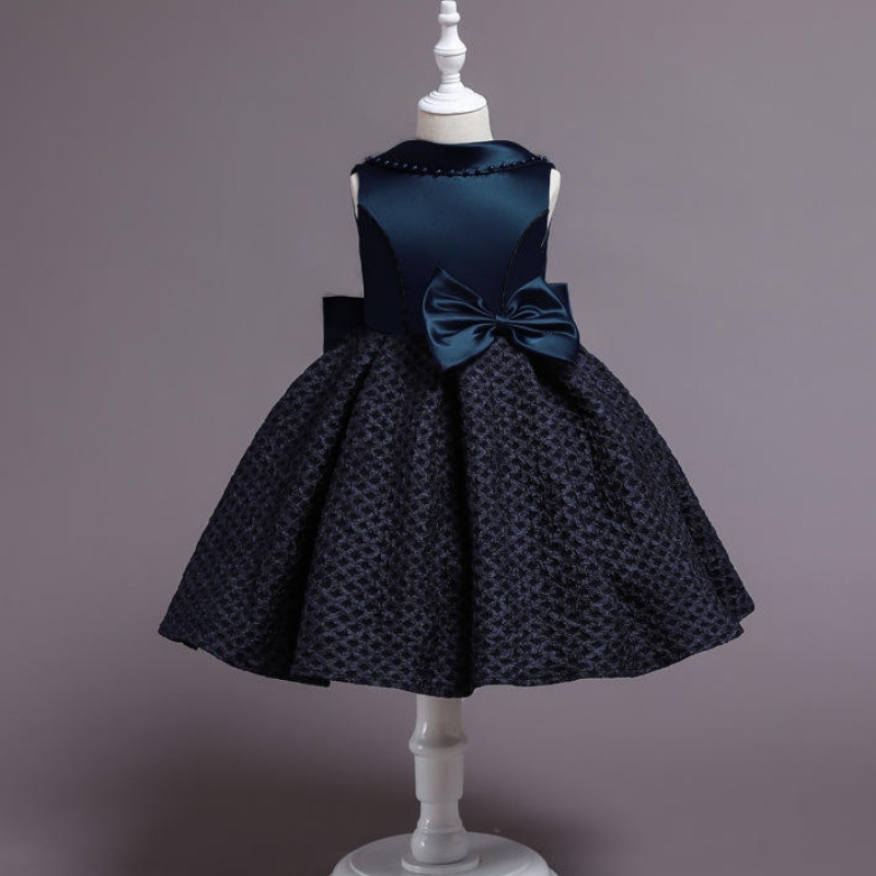 Robe de fille de fleur pour les tenues de fête d'anniversaire pour enfants filles habillent les enfants portent robe remplissage