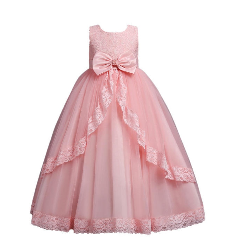 Élégant robe princesse pour enfants robes de fleur pour filles robes d'enfants vintage pour la robe de bal de fête de Noël