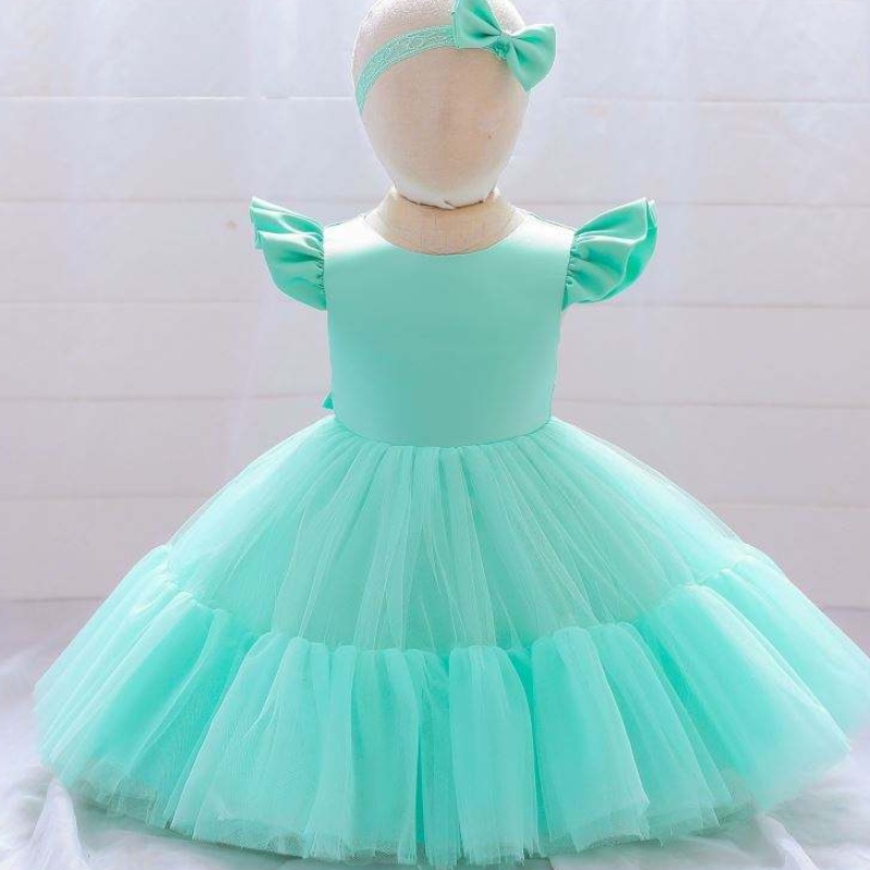 Baigenew fashion flower girl robe baby fête anniversaire mariage princess kids vêtements vestime robes l2038xz