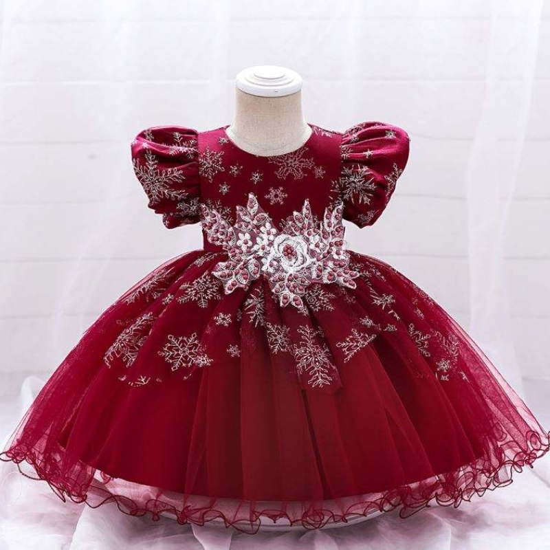 Baige bébé fille robes de conception courte manche de danse robe danse childre
