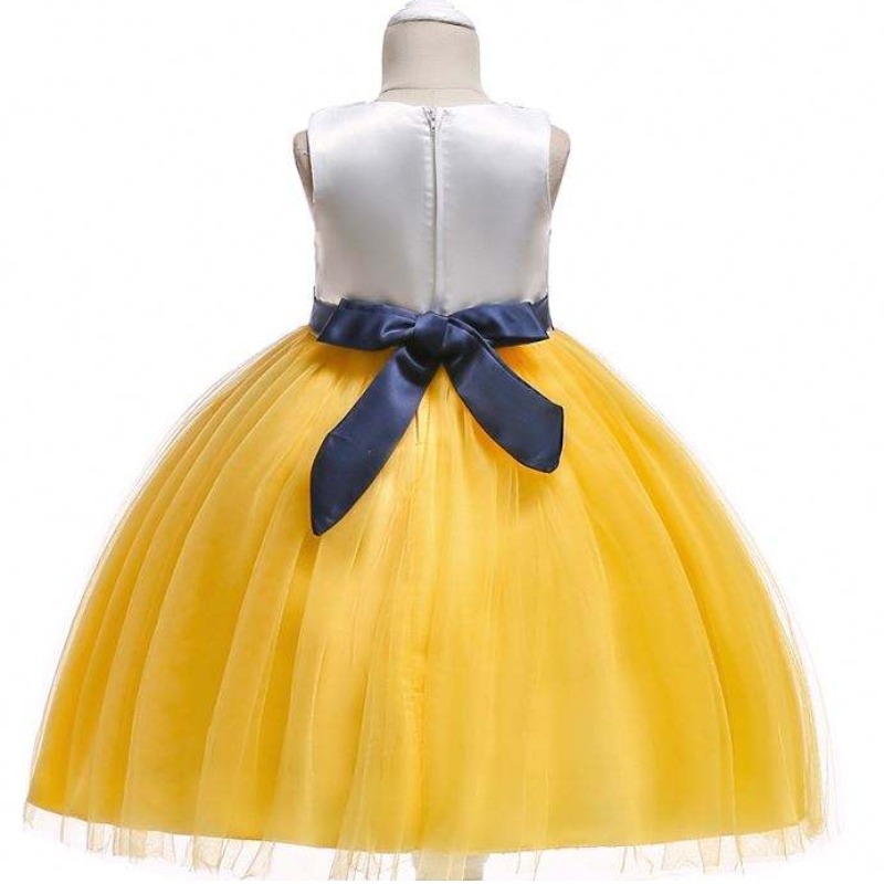 Bébé fille d'été coton sans manches de Noël robes florales enfants robe de fête de princesse l5022