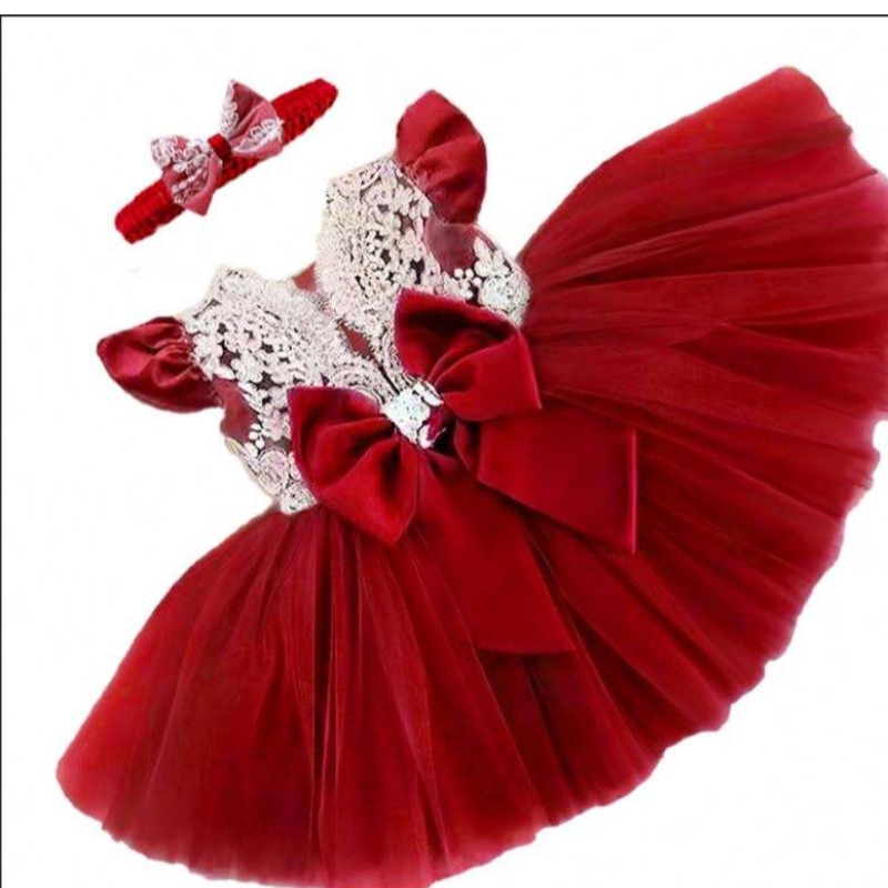 Vêtements en gros de haute qualité Vêtements bébé filles élégant robe de fête d'anniversaire