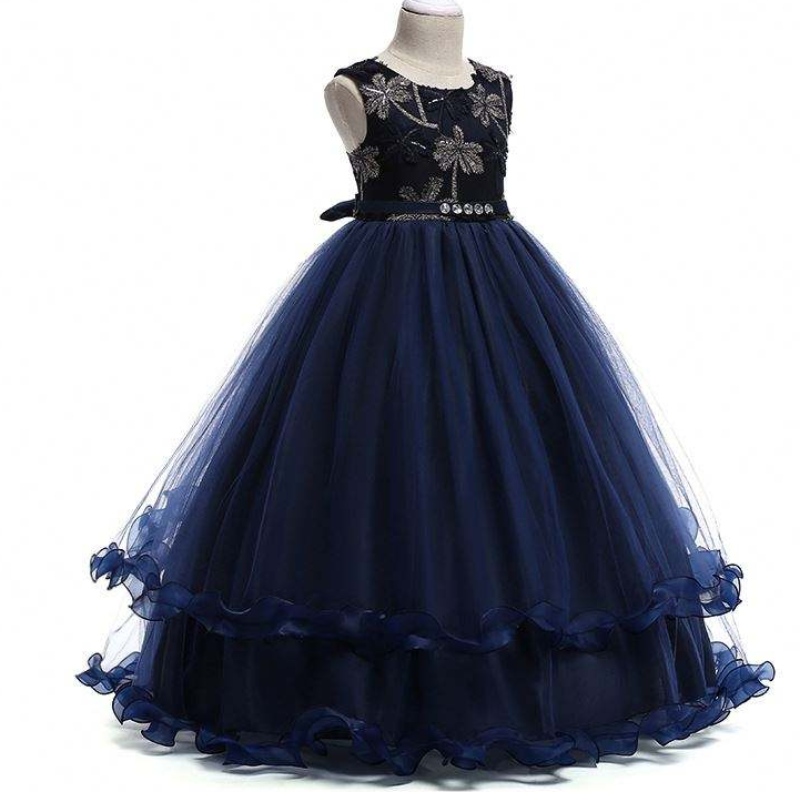 Boute de luxe en gros fille robe d'anniversaire robe de fête d'anniversaire