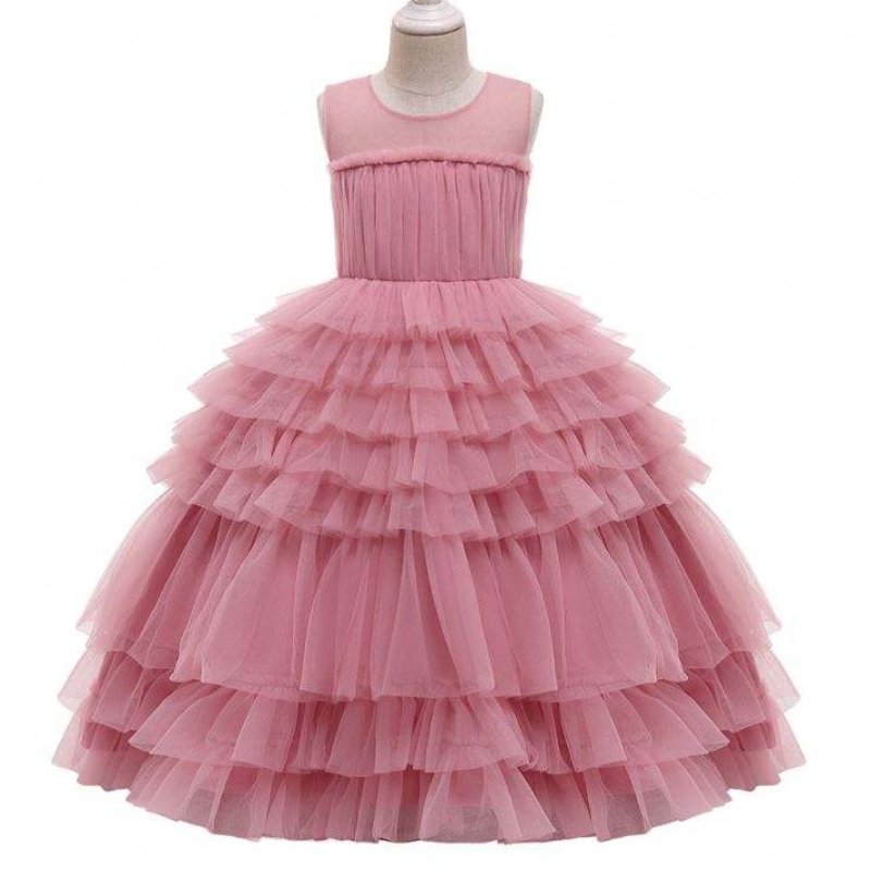 Baige 2021 Nouvelle design Girls Robes en couches Robe de bal robe de fête de tutu