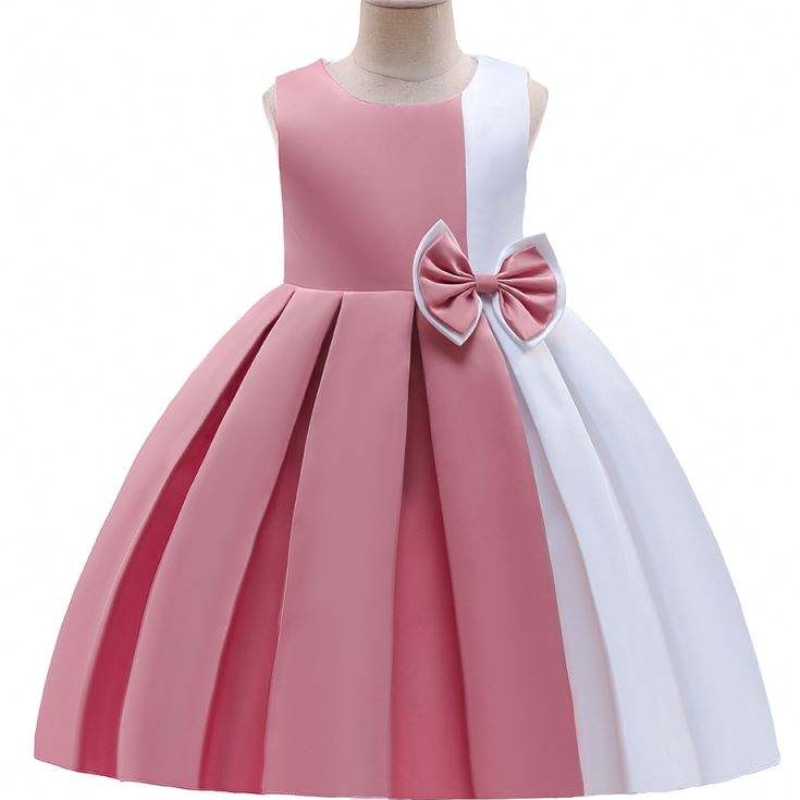 Baige en gros robe petite robe fille filles rose des enfants sans manches en été de 3 à 10 ans
