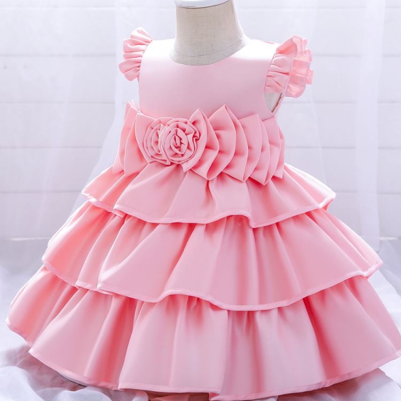 Baige Girls Party Robes Spanish Style Girls Hobe Robe d'été pour les filles