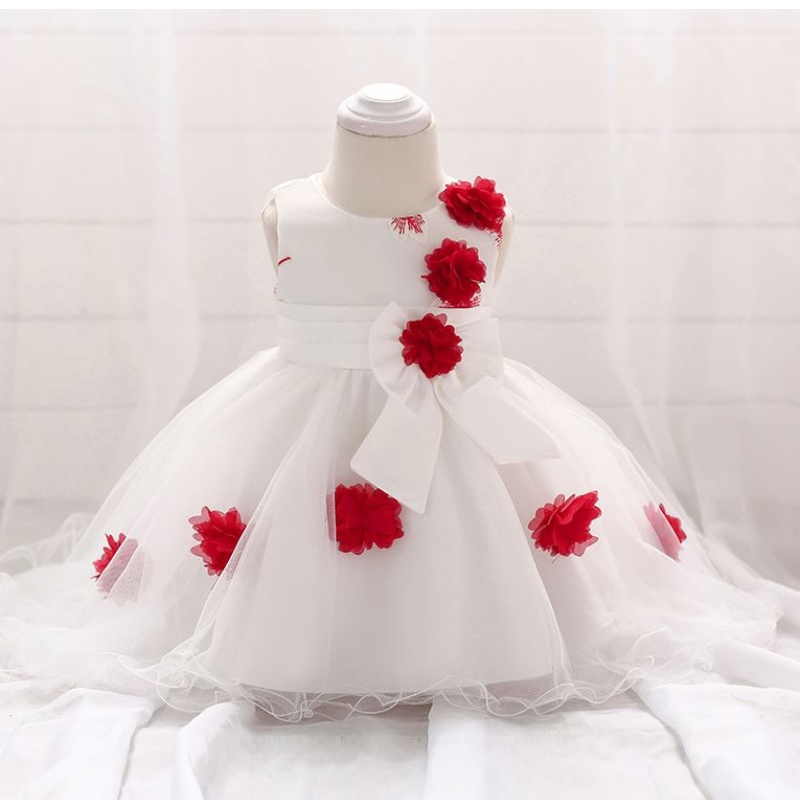 Nouveau design petit vêtements de bébé en gros robe de bébé images First Communion Birthday Party Fancy Dish T1866XZ