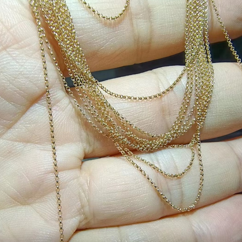 18K/14k/10k/9k Collier d'or diy prêt à expédier