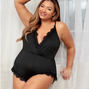 Body de la dentelle feston