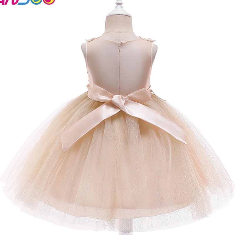 ANSSO Factory Sale Direct Kids Vêtements Daily Tutu Robe avec arche