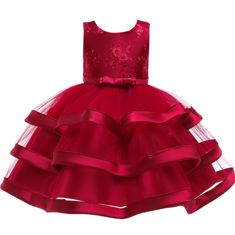 Robe de mariée bébé fille belle robe de fête d'anniversaire