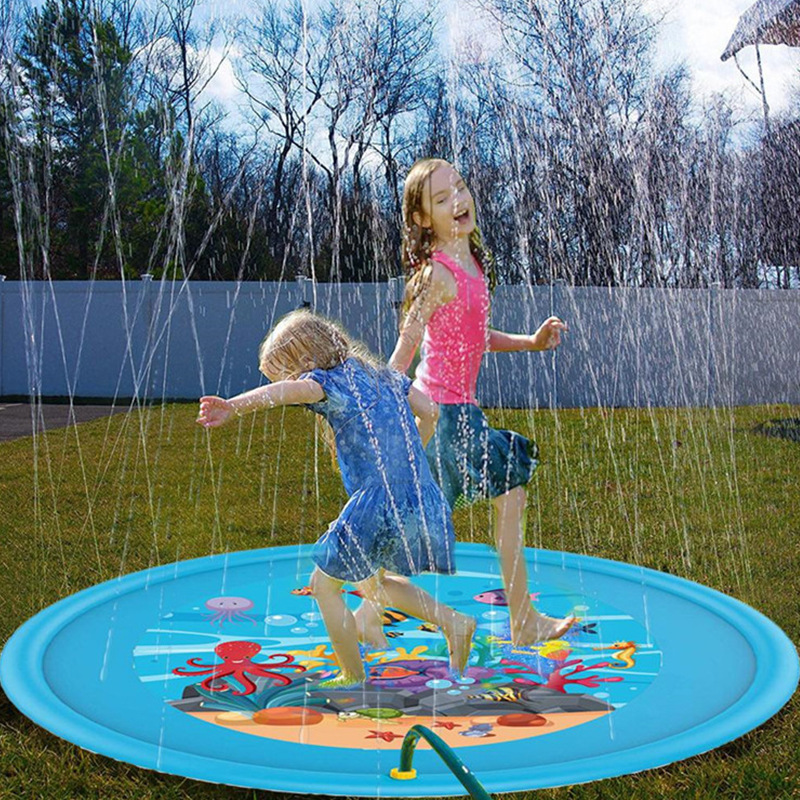 Sprinkler gonflable mat Pet Kids Splash Pad