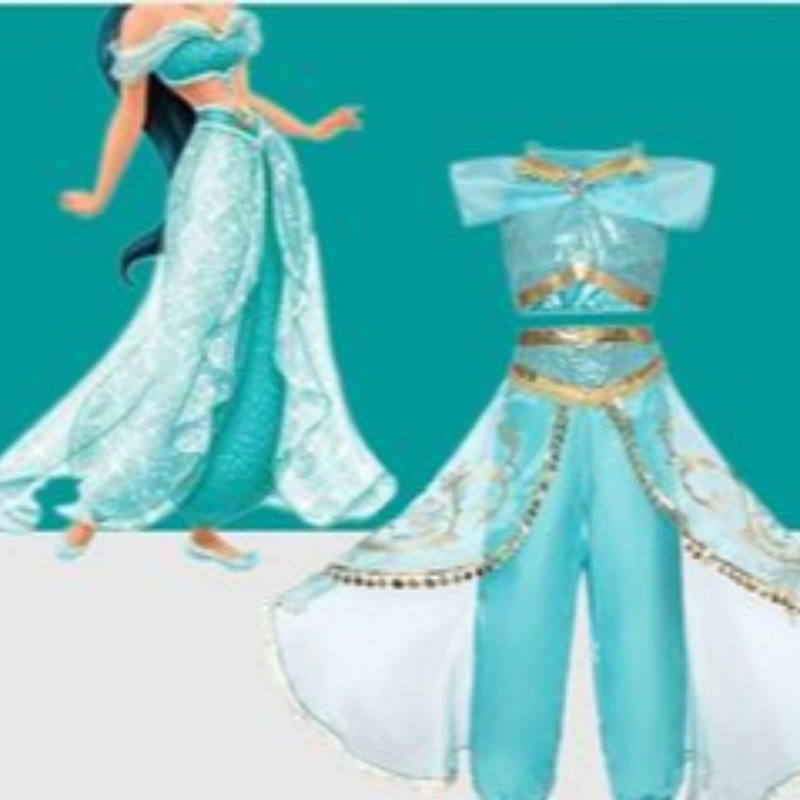 Costume princesse Halloween Children Robe Girl Cosplay Costumes Robes pour filles Rôle Costume 4 à 10 ans
