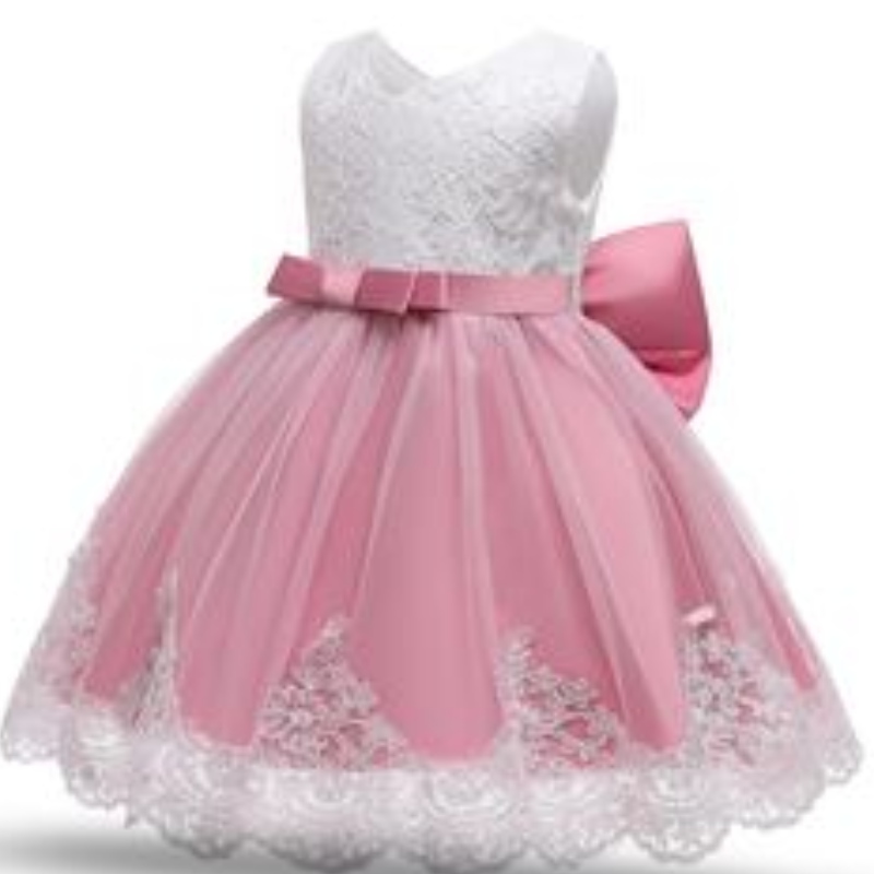 Baby Girls Fluffy Bow Knot Princess Robe Toddler Kids Birthday Tulle Tabrics Party Vestidos Enfants Vêtements décontractés