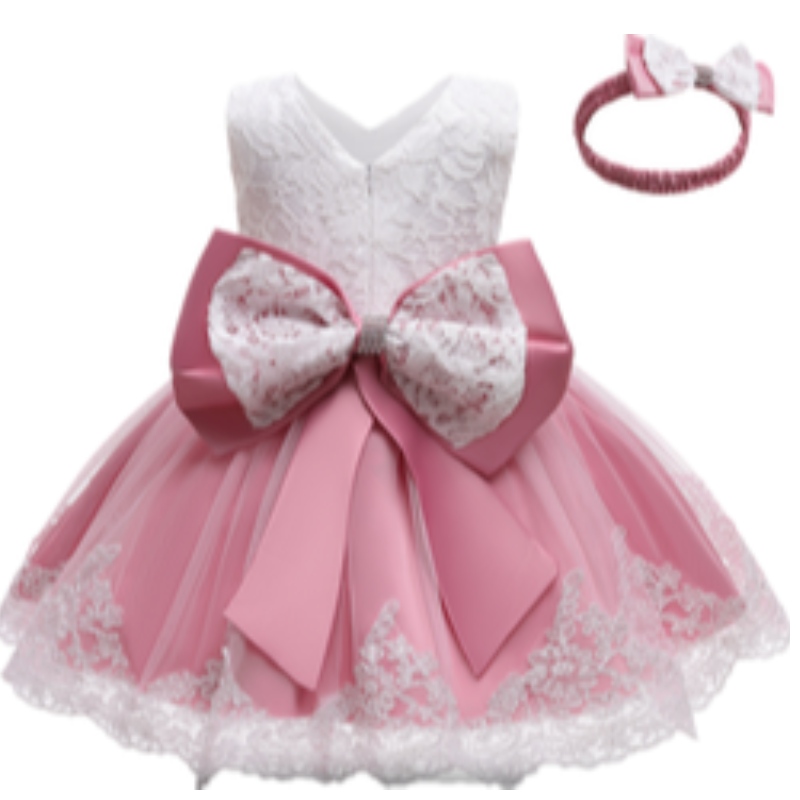 Baby Girls Fluffy Bow Knot Princess Robe Toddler Kids Birthday Tulle Tabrics Party Vestidos Enfants Vêtements décontractés