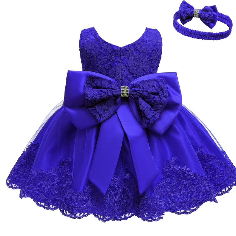 Vêtements pour enfants pour enfants Pageant Pageant Party Party Forme Forme Fleulle Fleulle Girl Robe avec gros arc