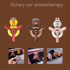 Pendre de voiture Air Sort Aromathérapie Pilote Proprimer l\'ours, lapin, Faiilles d\'air Auto Pièces