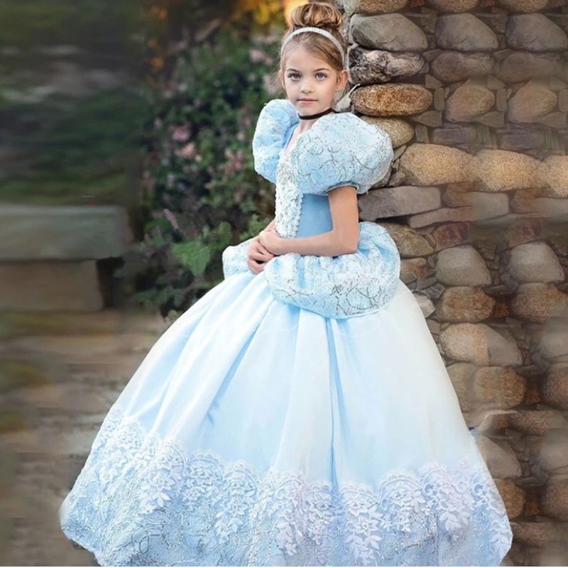 Snow White Girls Princess Costume For Kids Carnival Party Children Vêtements Girls Cosplay Dress Up Robe