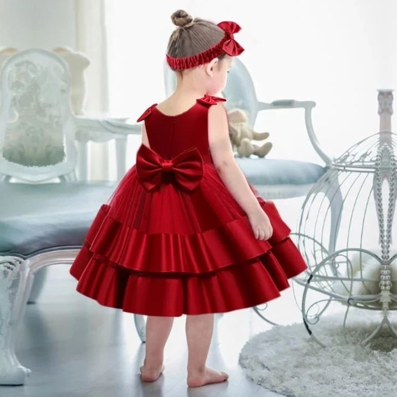 Robes de baptême de bébénouveau-né pour filles pour les enfants pour enfants 1ère anniversaire baptême de tutu rèche perle en couches de fête d'enfant