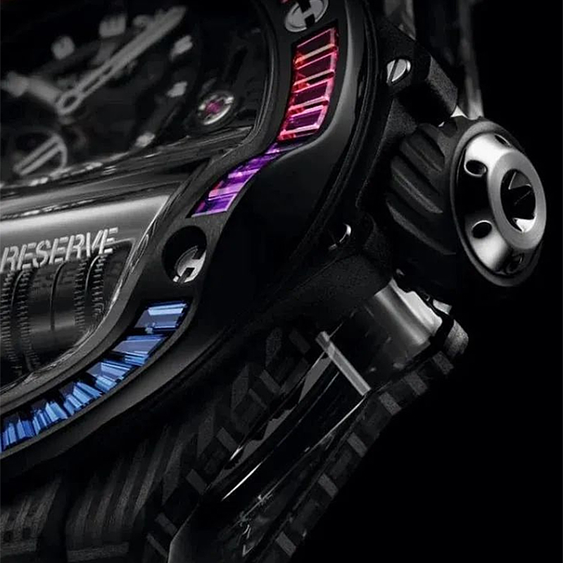 Voir l\'arc-en-ciel après la pluie et écrire un splendidenouveau chapitre - Big Bang MP-11 Super Long Energy Energy Carbon Fibre Rainbow Ring Watch