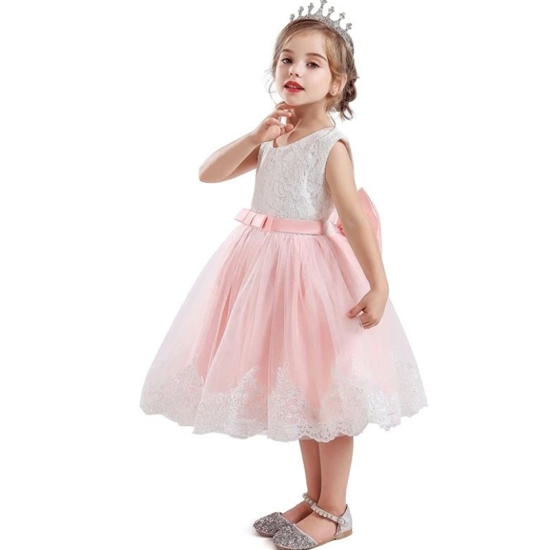 Robes d'enfants pour filles fleuris fille robe de mariée enfants en dentelle