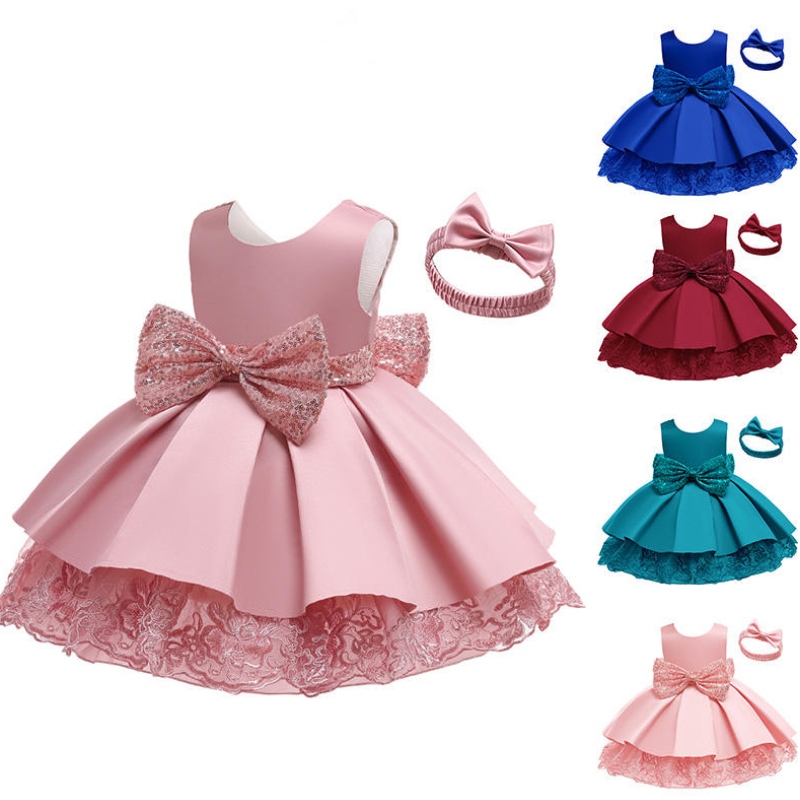 Vêtements pour enfants fête porte des robes de mariée pour les filles robes de princesse du soir