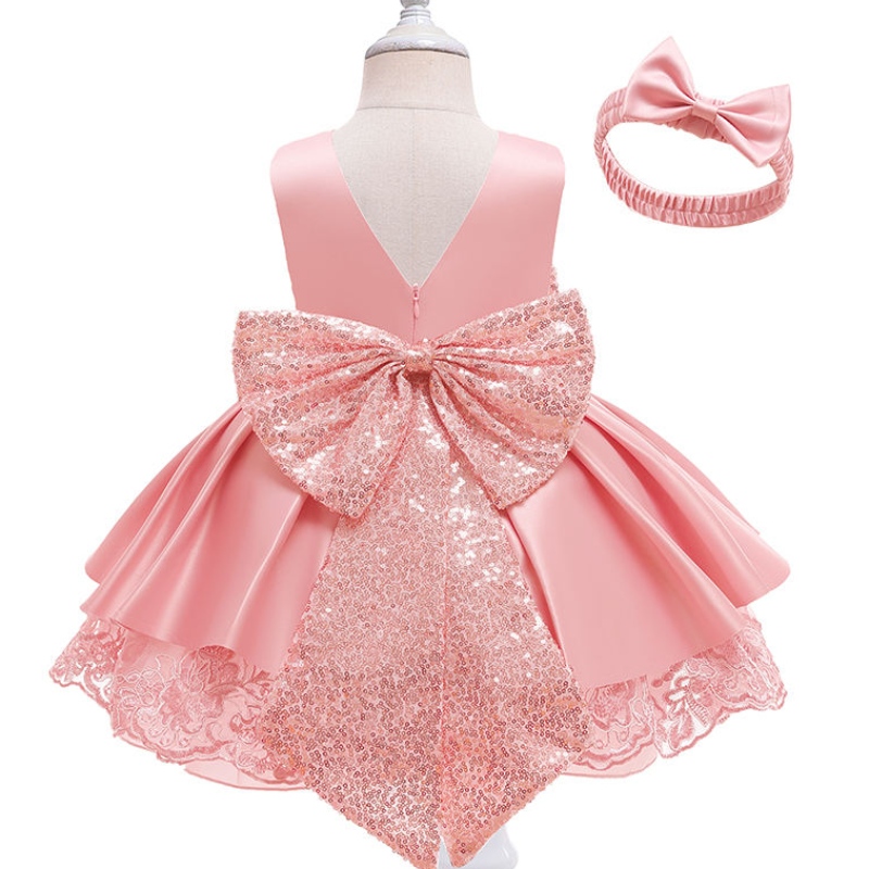 Lace Baby Girl Robe de mariée Nouveau style, robe pari de 1 à 6 ans pour bébé fille