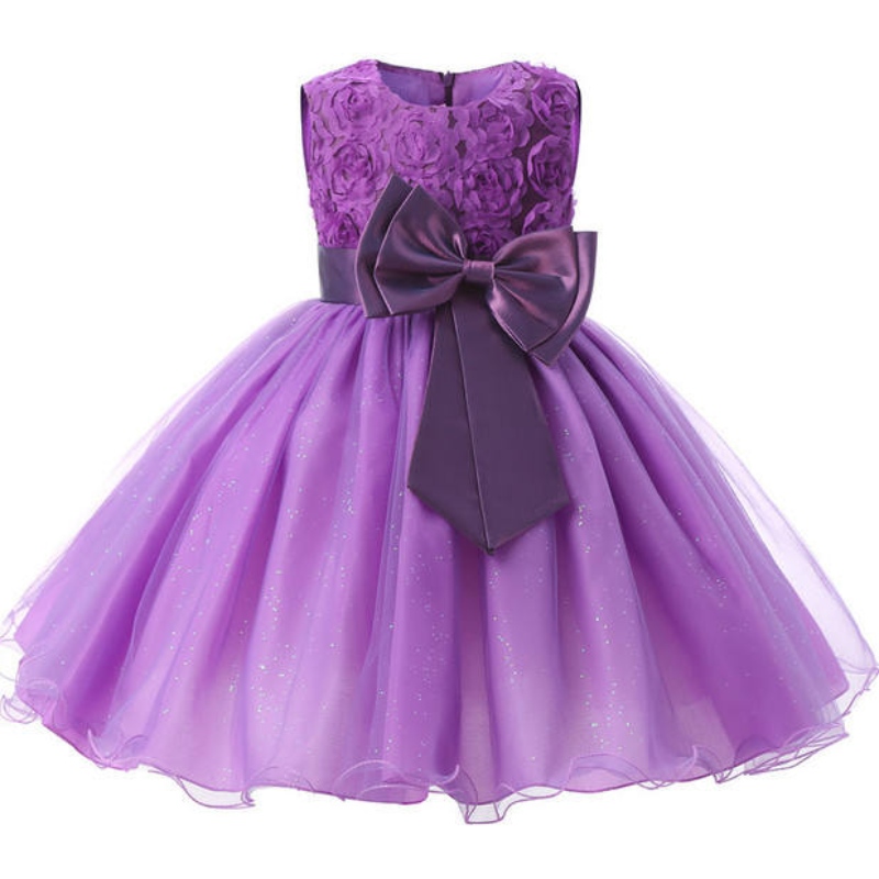 Filles princesse robe pour les enfants de mariage d'anniversaire de mariage fête élégante de demoiselle d'honneur concours de bal de bal enfants