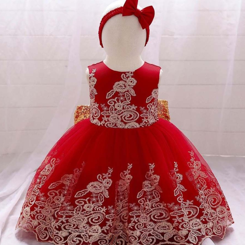 Baige Girls Party Robe Custom Royal Tulle Satin Girls Birthday Party Portez Robe Robe Robe pour enfants