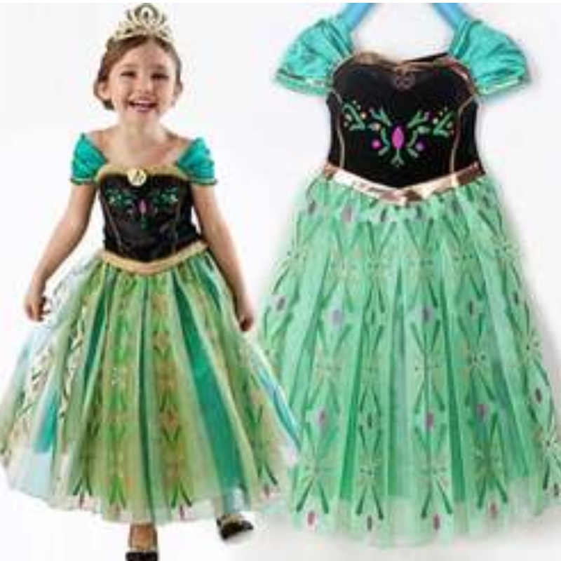 Baige tv&Movie elsa anna girl party performance robes halloween cosplay robes costumes