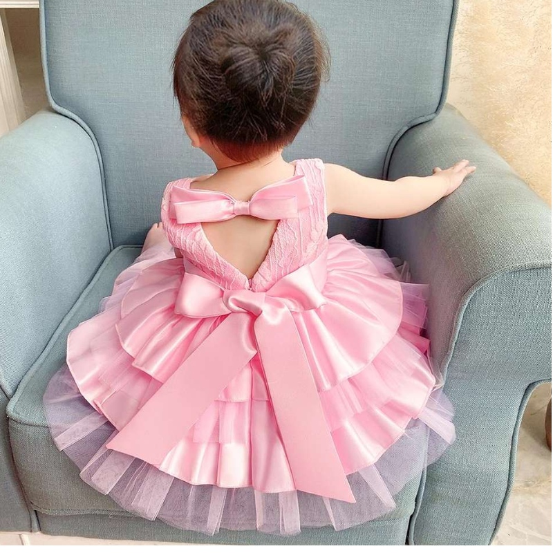 Baige Children Hobe Hobe Cake Robes Design pour 0-2y Birthday Party Robe