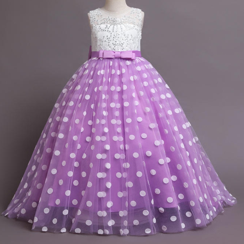2022 Robe de bébé de haute qualité Lace Lace Elegant Christmas Kids Robes pour filles vêtements enfants enfants robe de mariée